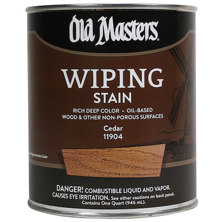 Old Masters 1 Qt Cedar Oil-Based Wiping Stain 11904